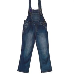 EUC TEA COLLECTION Long Denim Jean Bib Overalls Jumpsuit Girls Size 8